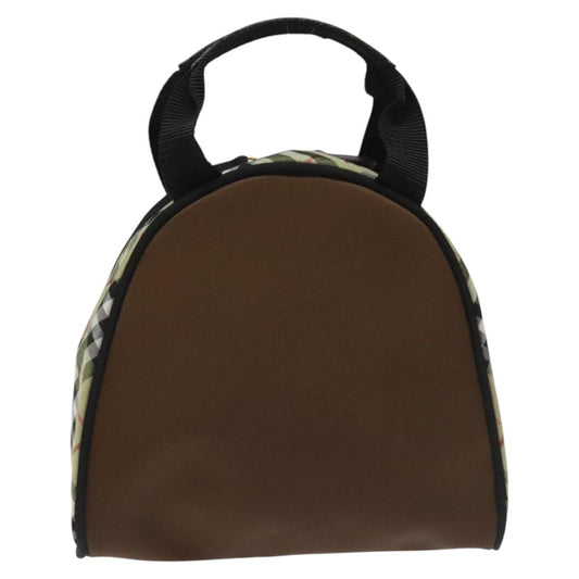 Burberry Nova Check Handbag Nylon, BROWN, NYLON, Handbag