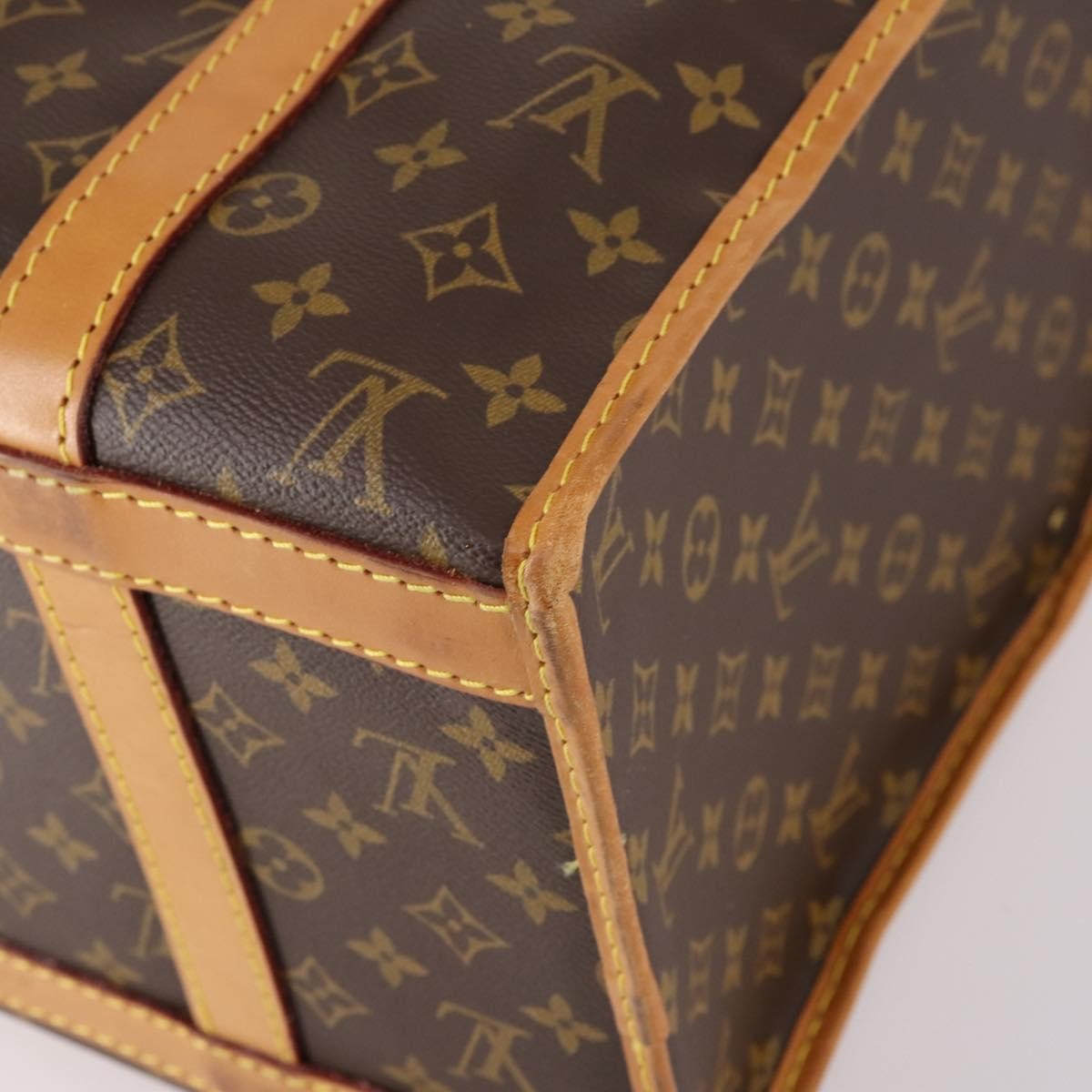 Louis Vuitton Dog Carrier Bag Monogram Canvas, BROWN, CANVAS, Travel bag