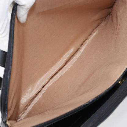 Burberry Vintage Shoulder Bag Leather, BLACK, LEATHER, Shoulder bag