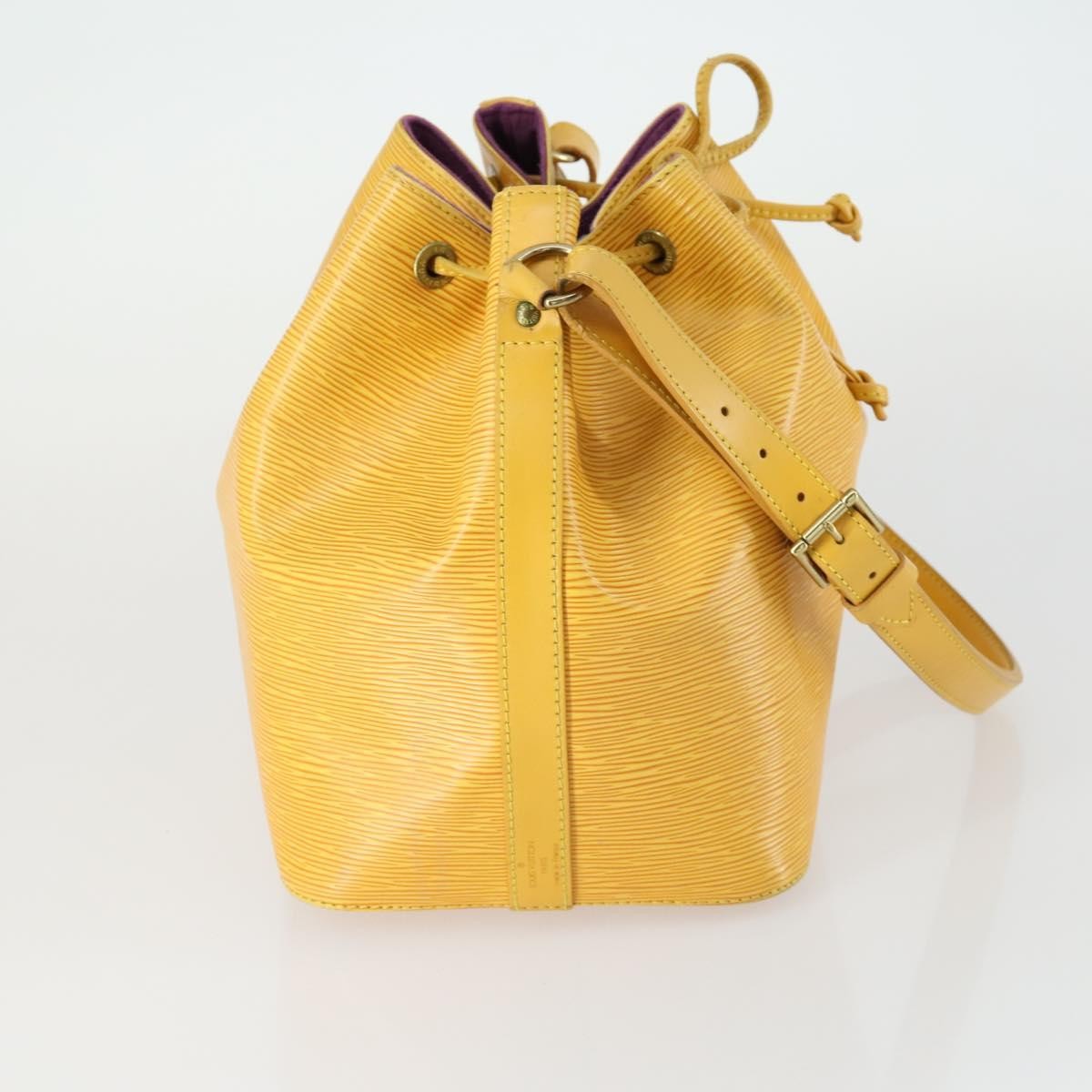Louis Vuitton Petit Noe Handbag Epi Leather, YELLOW, LEATHER, Shoulder bag