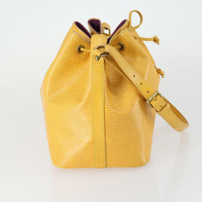 Louis Vuitton Petit Noe Handbag Epi Leather, YELLOW, LEATHER, Shoulder bag
