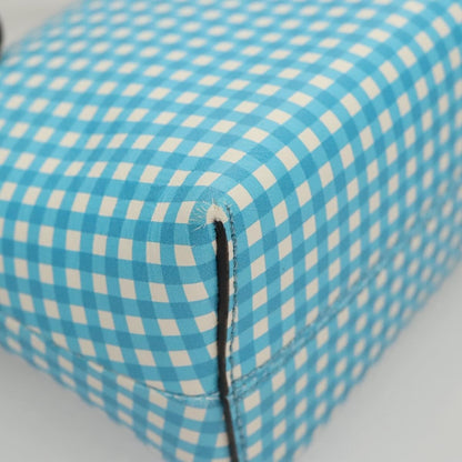 Fendi By The Way Satchel Printed Leather, BLUE, LEATHER, Handbag