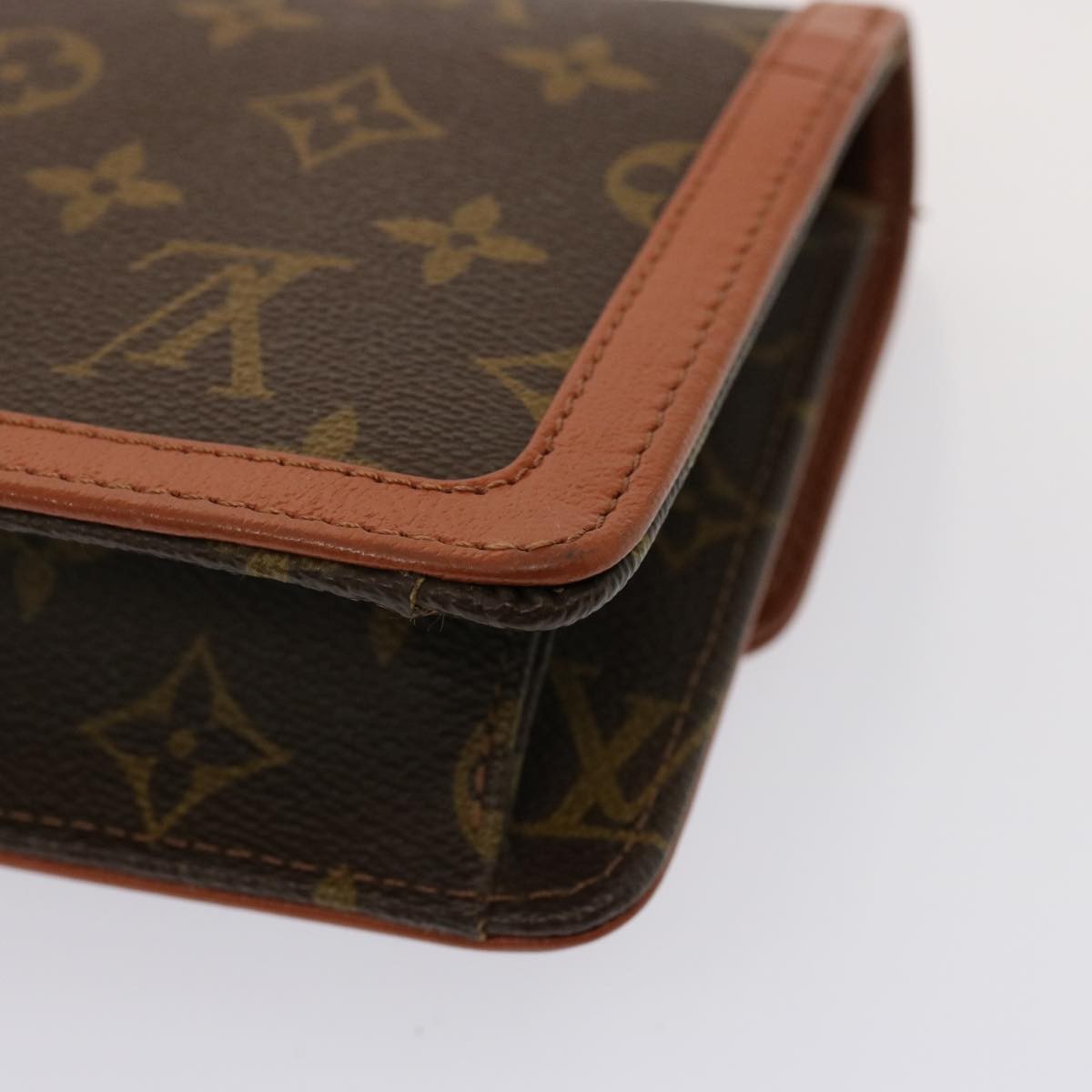 Louis Vuitton Dame Pochette Monogram Canvas, BROWN, CANVAS, Clutche & pouche