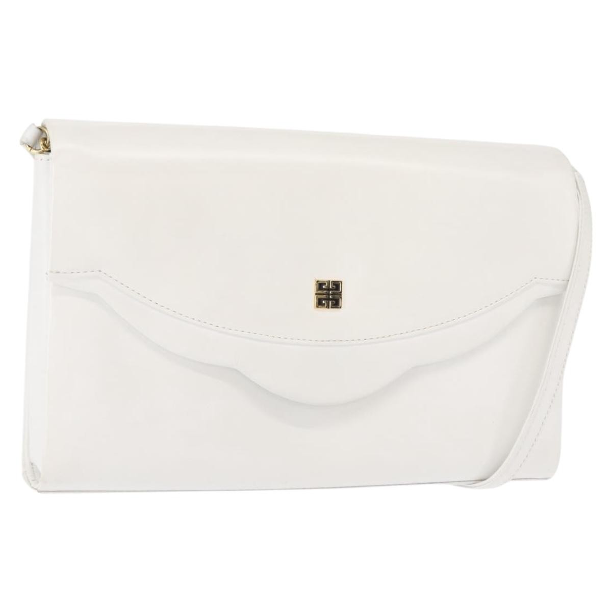 Givenchy Shoulder Bag Leather, WHITE, LEATHER, Shoulder bag