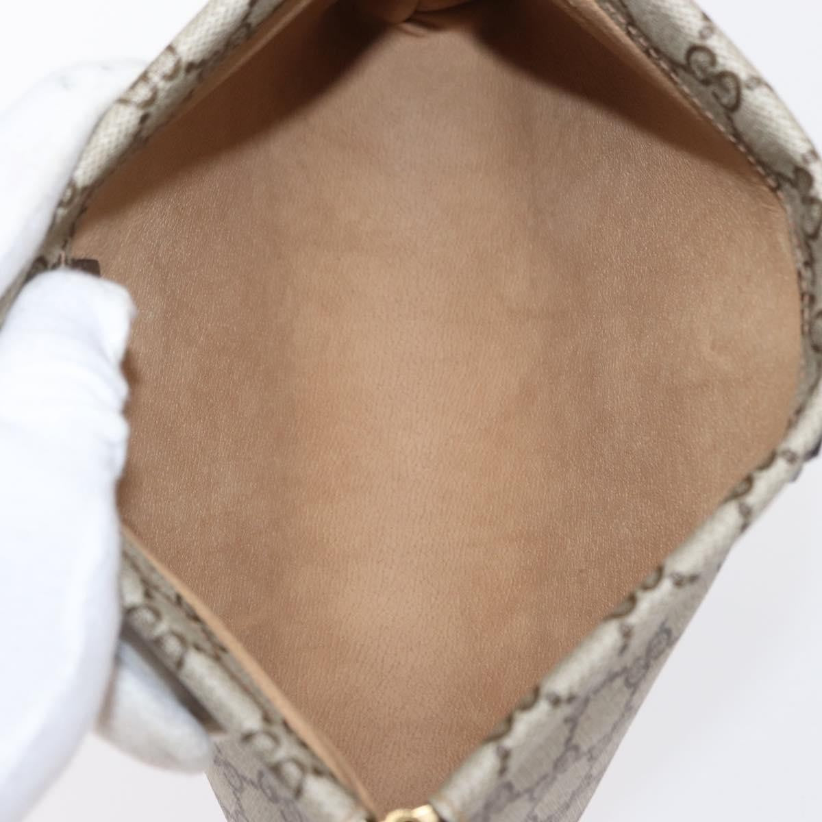 Gucci GG Supreme Clutch bag PVC, BEIGE, PVC, Clutche & pouche