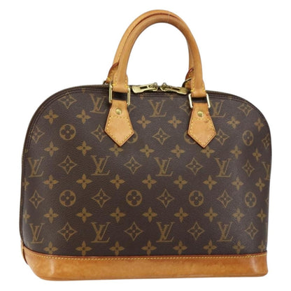 Louis Vuitton Alma Handbag Monogram Canvas, BROWN, CANVAS, Handbag
