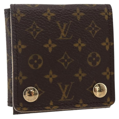 Louis Vuitton CASE JEWELRY BOX Canvas, BROWN, CANVAS, Wallets