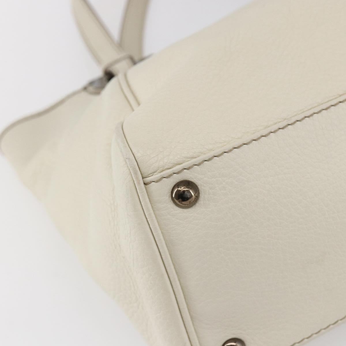 Salvatore Ferragamo Vintage Tote bag Leather, WHITE, LEATHER, Tote bag