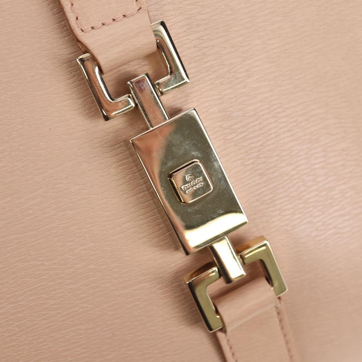 Gucci Vintage Jackie Handbag Leather, PINK, LEATHER, Handbag