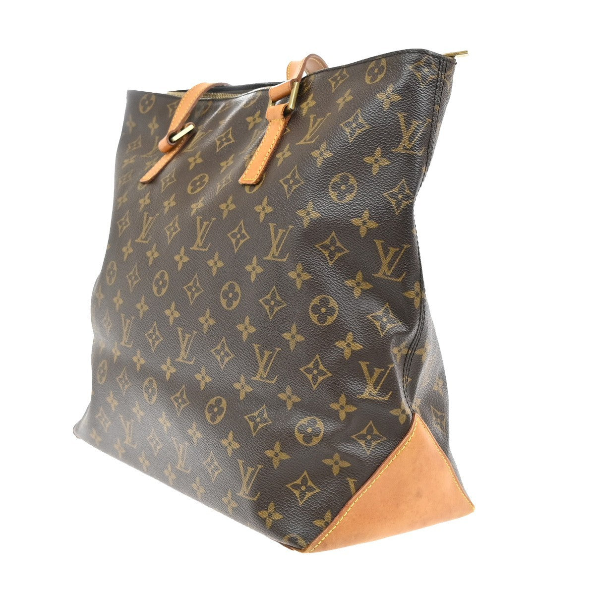 Louis Vuitton Cabas Mezzo Monogram Canvas, BROWN, CANVAS, Tote bag