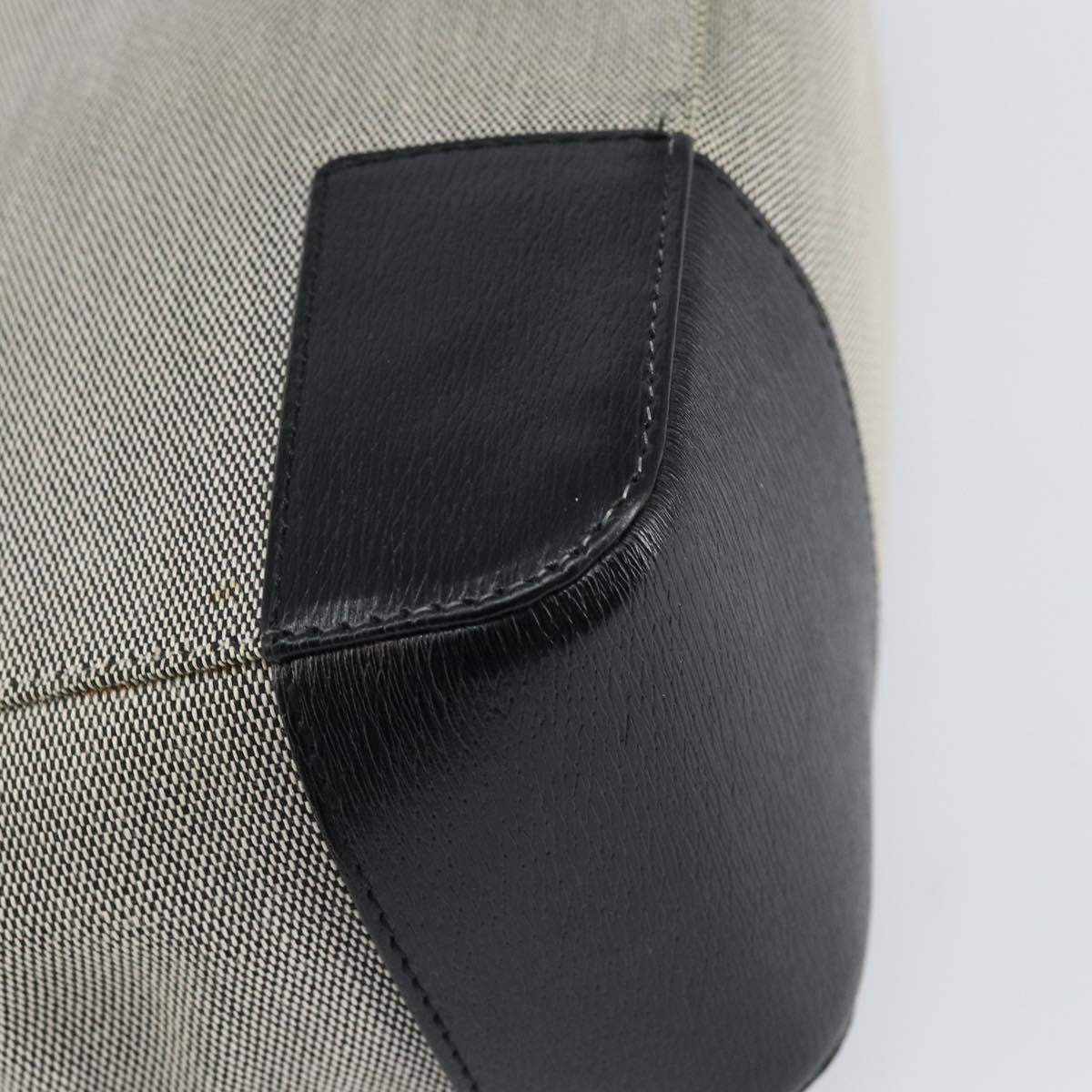 Gucci Vintage Handbag Canvas, GRAY, CANVAS, Handbag