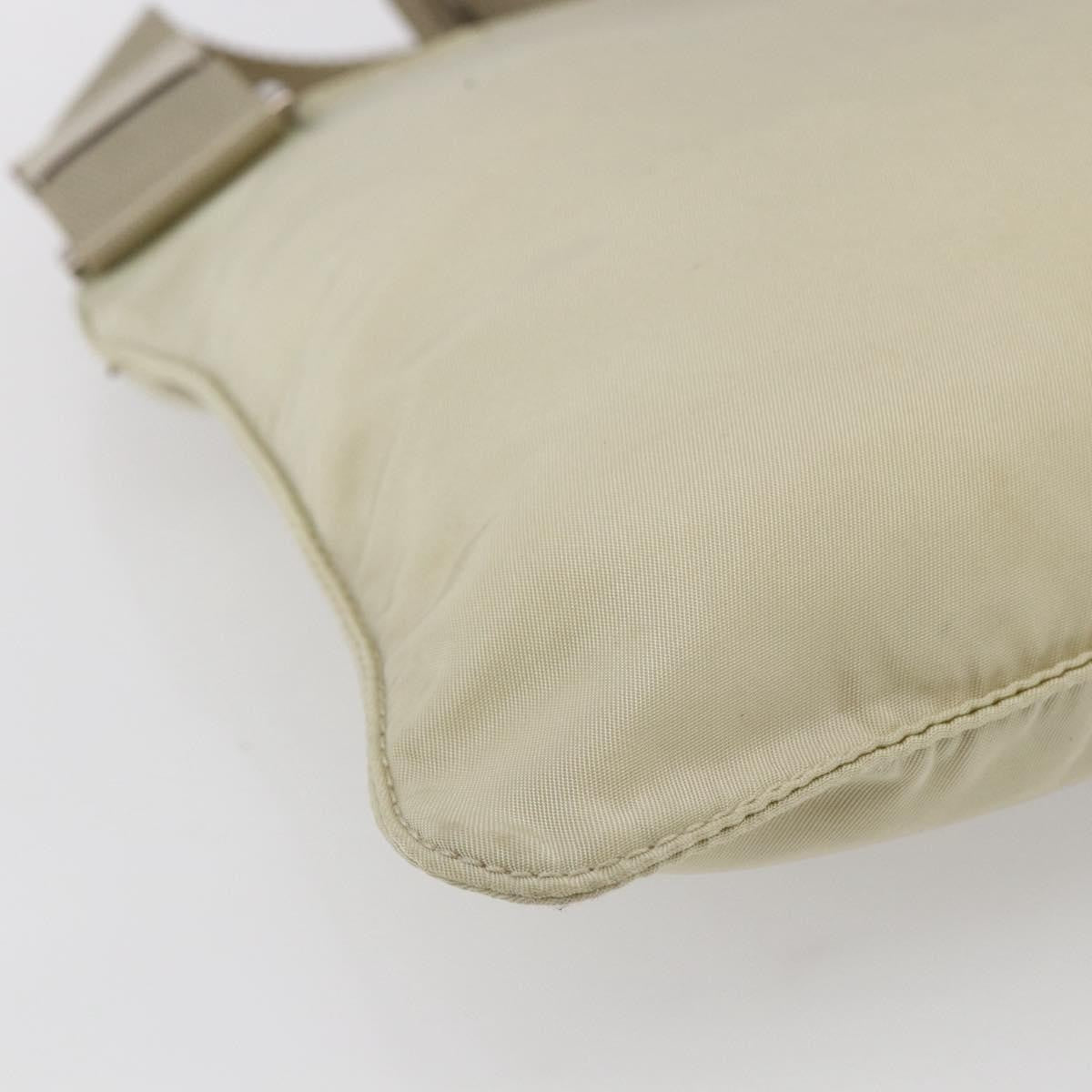 Prada Front Pocket Messenger Bag Tessuto, BEIGE, NYLON, Shoulder bag
