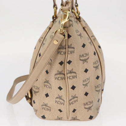 MCM Vintage Visetos Tote bag Canvas, BEIGE, PVC, Tote bag