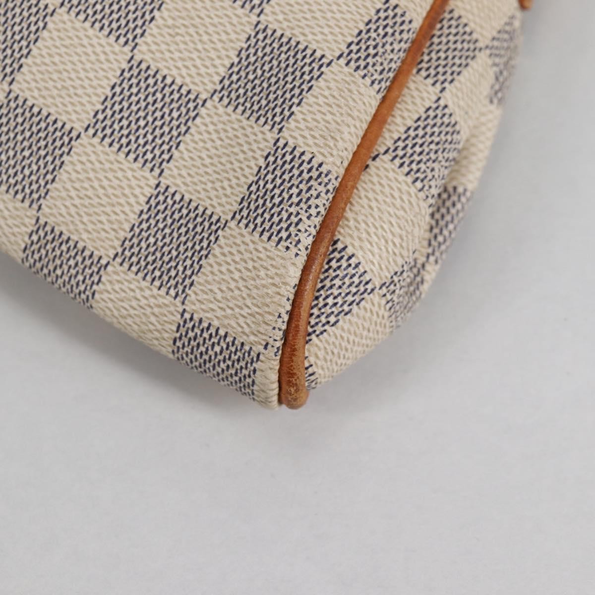 Louis Vuitton Eva Handbag Damier, WHITE, CANVAS, Shoulder bag