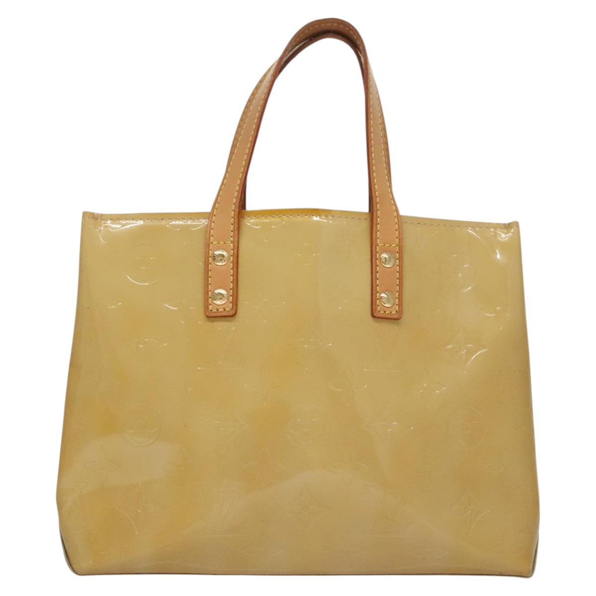 Louis Vuitton Reade Handbag Monogram Vernis, BEIGE, PATENT_LEATHER, Handbag