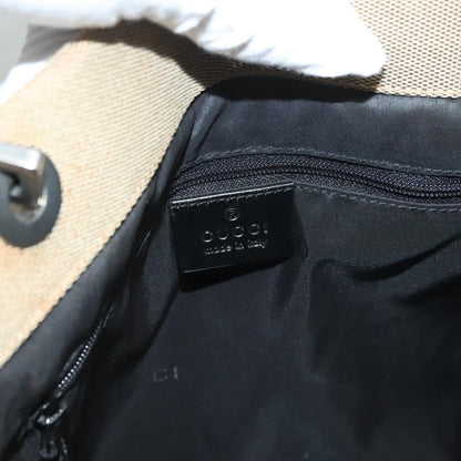 Gucci Vintage Bamboo Handle Tote Canvas, BEIGE, CANVAS, Tote bag