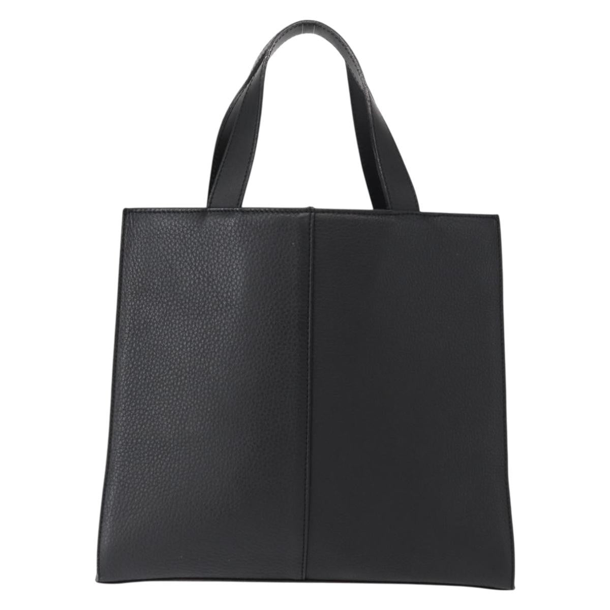 Burberry Vintage Handbag Leather, BLACK, LEATHER, Handbag