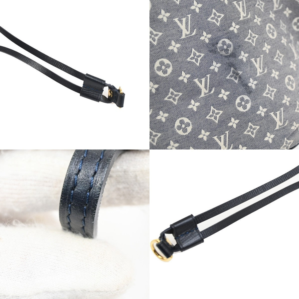 Louis Vuitton Neverfull Tote Monogram Idylle, GRAY, CANVAS, Tote bag