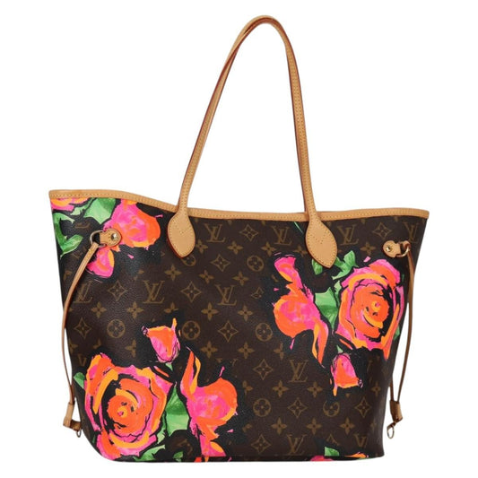 Louis Vuitton Neverfull Tote Limited Edition Monogram Roses, MULTICOLOUR, CANVAS, Tote bag