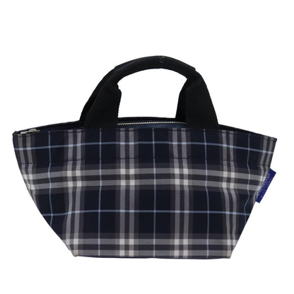 Burberry Nova Check Tote Nylon, NAVY, NYLON, Tote bag