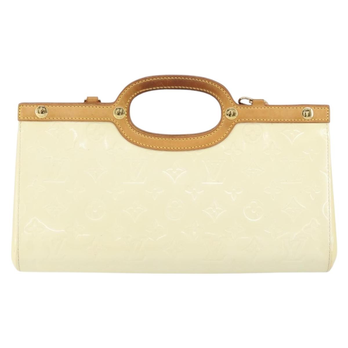 Louis Vuitton Roxbury Drive Handbag Monogram Vernis, BEIGE, PATENT_LEATHER, Handbag
