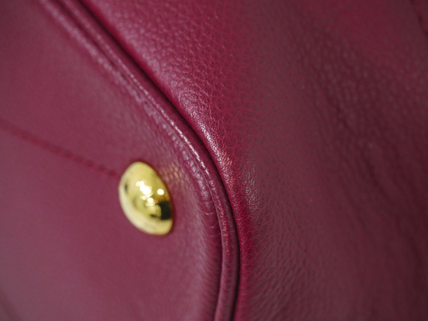 Louis Vuitton Citadine Handbag Monogram Empreinte Leather, BURGUNDY, LEATHER, Handbag