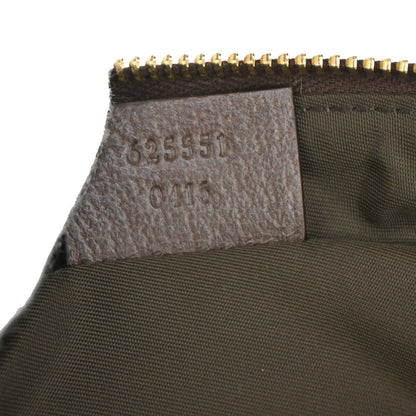 Gucci Ophidia Cosmetic Pouch GG Coated Canvas, BROWN, CANVAS, Toiletry Case