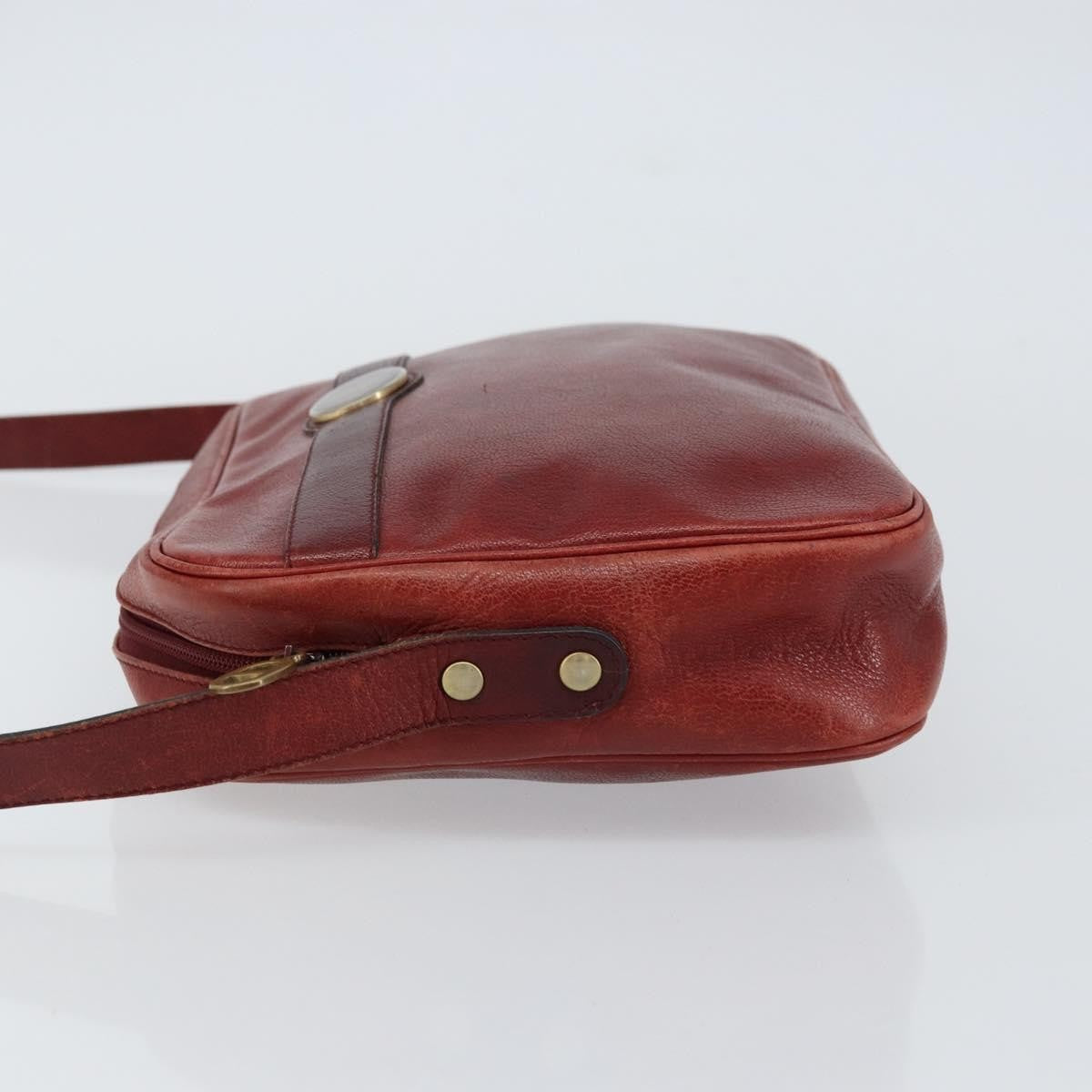 Christian Dior Vintage Shoulder Bag Leather, RED, LEATHER, Shoulder bag
