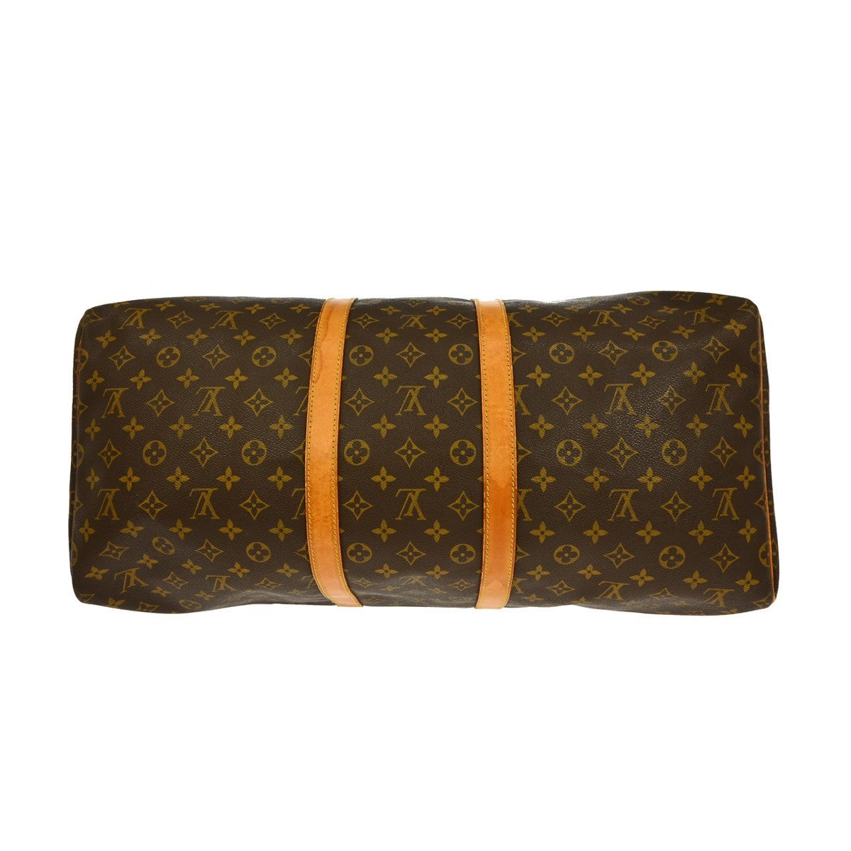 Louis Vuitton Keepall Bag Monogram Canvas, BROWN, CANVAS, Travel bag