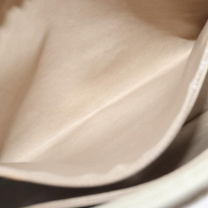 Chanel Vintage Slit Pocket Shoulder Bag Quilted Caviar, BEIGE, LEATHER, Shoulder bag