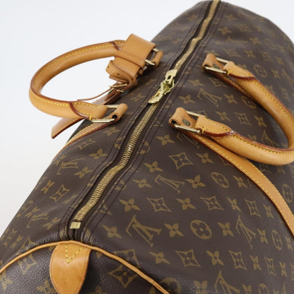 Louis Vuitton Keepall Bag Monogram Canvas, BROWN, CANVAS, Travel bag