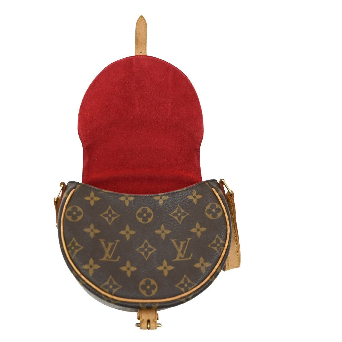 Louis Vuitton Tambourine Handbag Monogram Canvas, BROWN, CANVAS, Shoulder bag