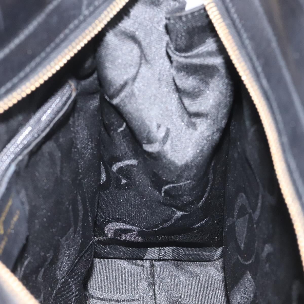 Salvatore Ferragamo Vara shoulder Bag Leather, BLACK, LEATHER, Shoulder bag