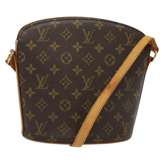 Louis Vuitton Drouot Handbag Monogram Canvas, BROWN, CANVAS, Handbag