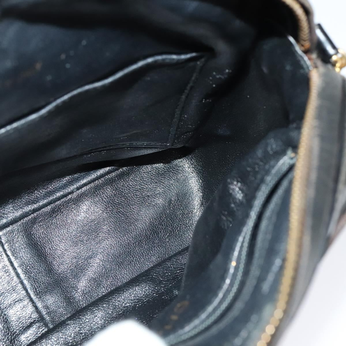 Chanel Vintage Square Front Pocket Camera Bag Quilted Patent, BLACK, PATENT_LEATHER, Shoulder bag