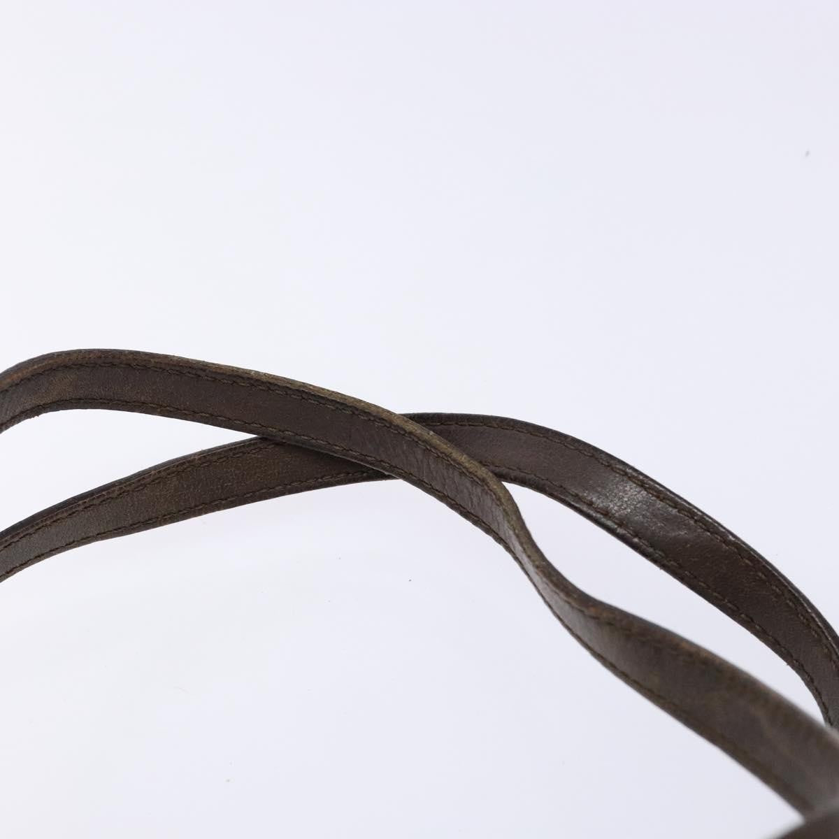 Celine Vintage Macadam Handbag Macadam, BROWN, CANVAS, Handbag