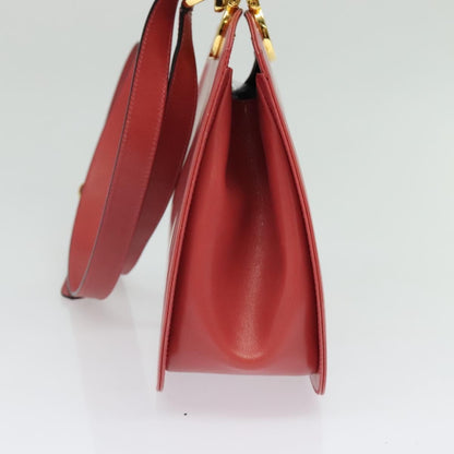 Salvatore Ferragamo Gancini Shoulder Bag Leather, PINK, LEATHER, Shoulder bag