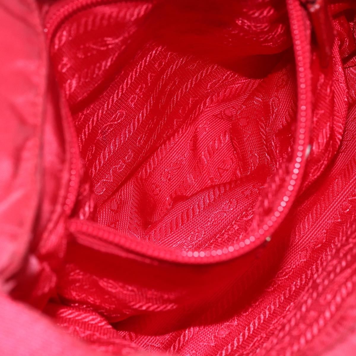 Prada Buckle Messenger Bag Tessuto, RED, NYLON, Shoulder bag