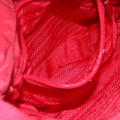 Prada Buckle Messenger Bag Tessuto, RED, NYLON, Shoulder bag