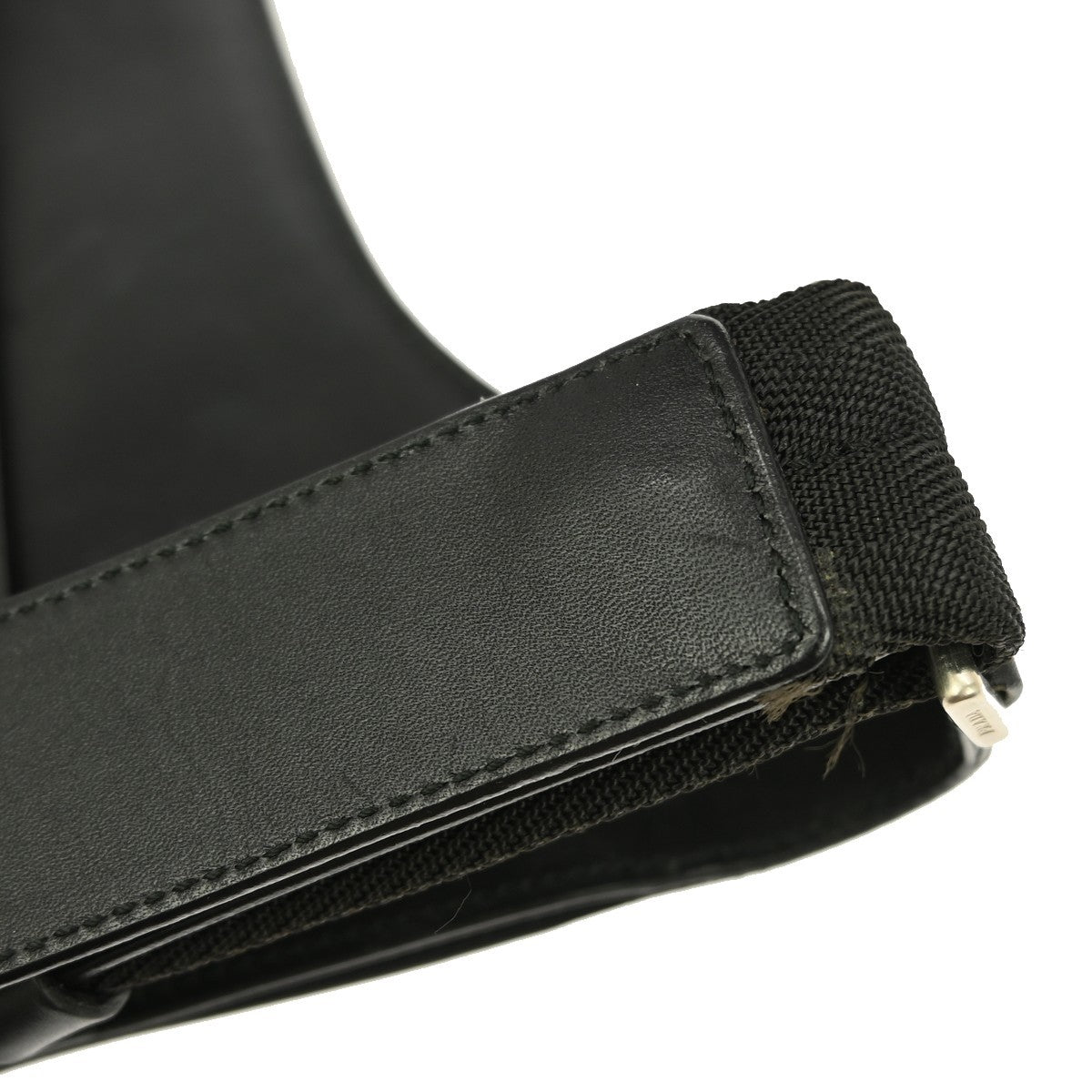 Prada Vintage Shoulder Bag Leather, BLACK, LEATHER, Shoulder bag