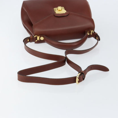 Salvatore Ferragamo Vintage Top handle handbag Leather, BROWN, LEATHER, Handbag