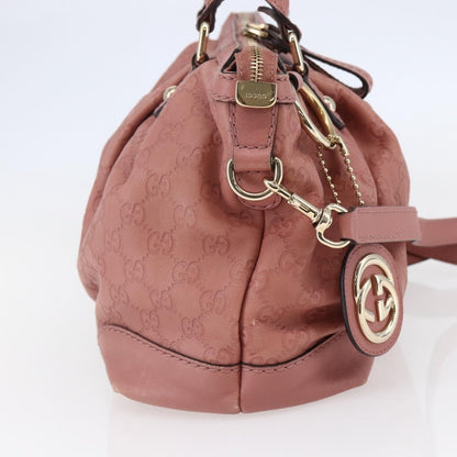 Gucci Sukey Top Handle Satchel Guccissima Leather, PINK, LEATHER, Handbag