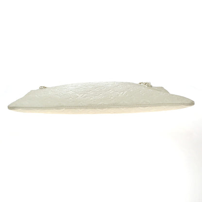 Louis Vuitton Pochette A4 Monogram Taurillon Leather, WHITE, LEATHER, Clutche & pouche