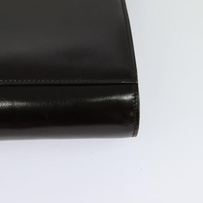 Celine Vintage Circle Logo Crossbody Bag Leather, BLACK, LEATHER, Shoulder bag