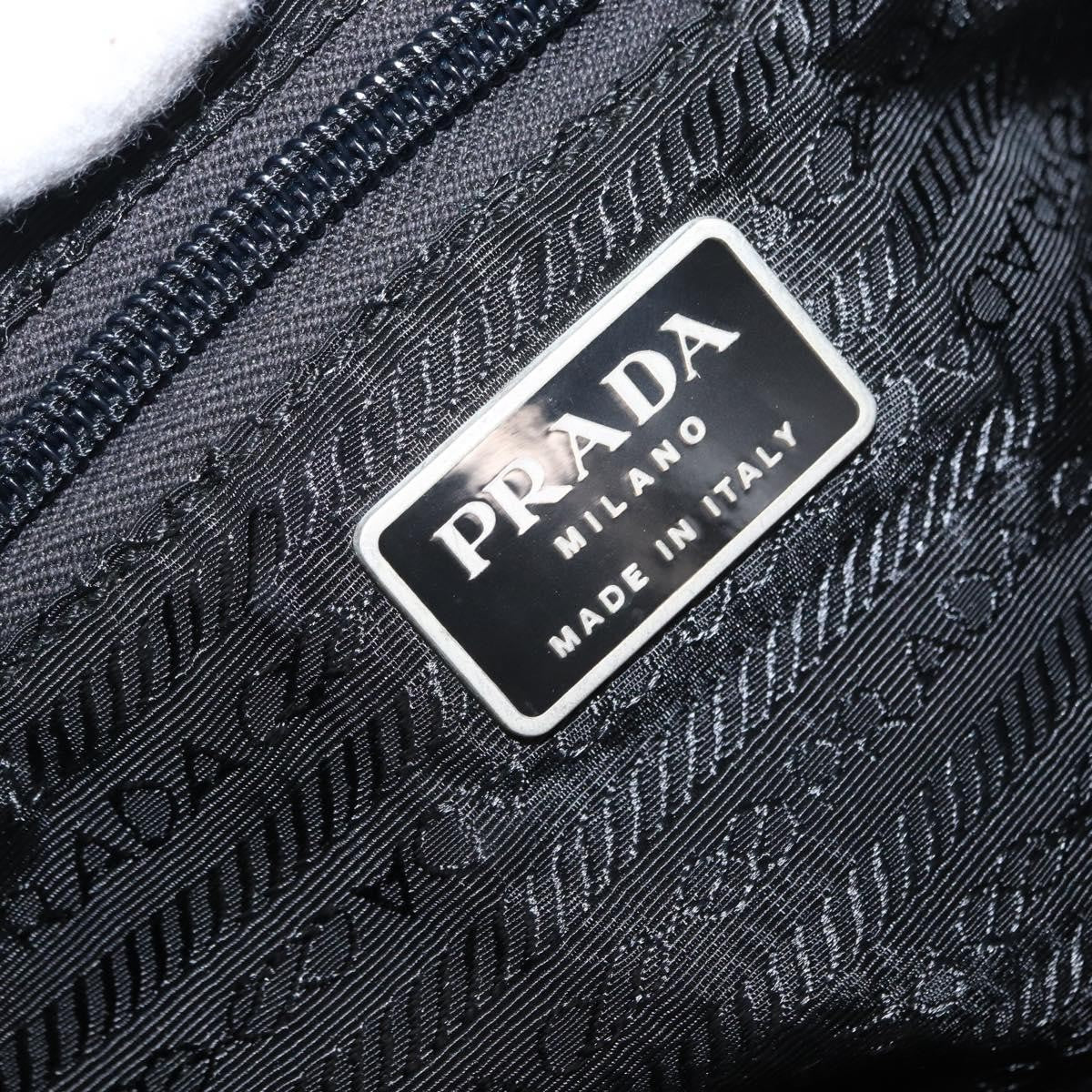 Prada Vela Double Front Pocket Backpack Tessuto with Saffiano Leather, BLACK, NYLON, Backpack