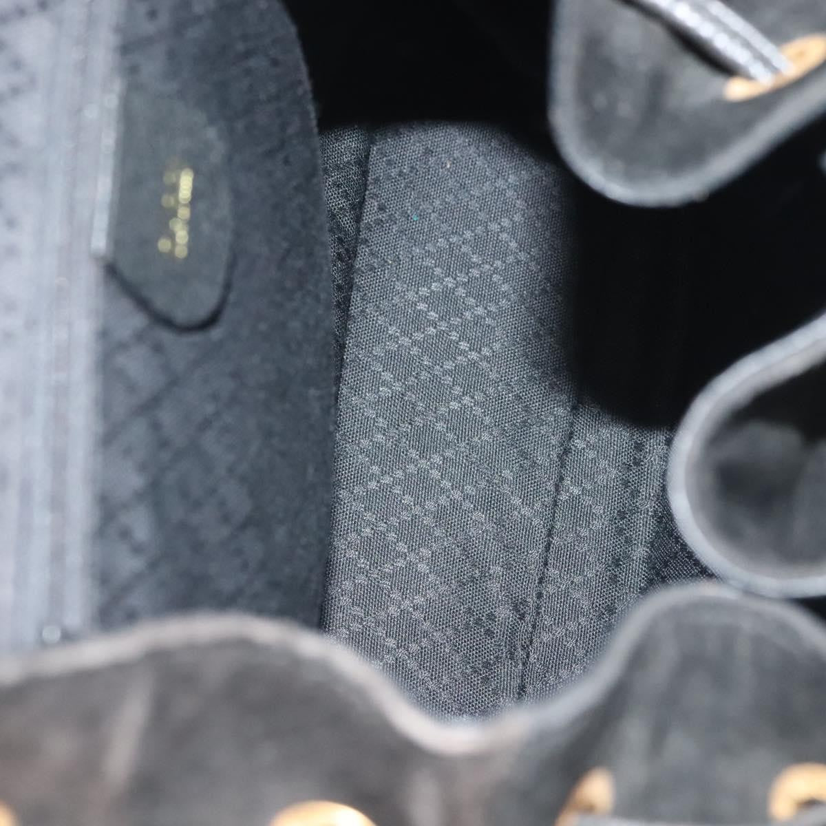 Gucci Bamboo Tassel Backpack Suede, BLACK, SUEDE, Backpack