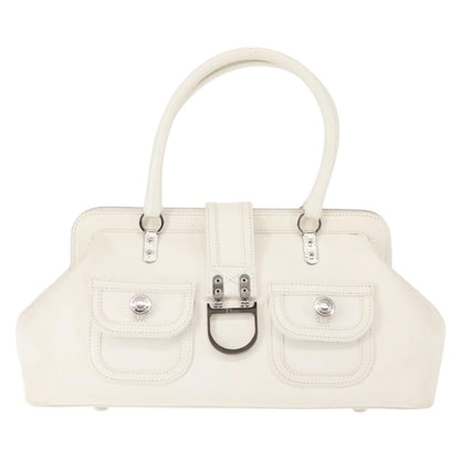Christian Dior Vintage Handbag Leather, WHITE, LEATHER, Handbag