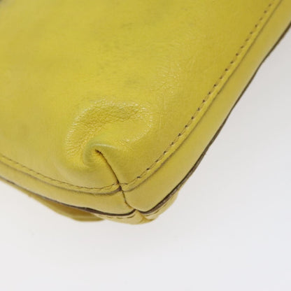 Burberry Flap Shoulder Bag Leather, YELLOW, LEATHER, Shoulder bag