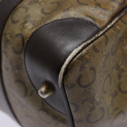 Celine Vintage Macadam Handbag Macadam, BROWN, CANVAS, Handbag