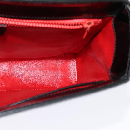 Celine Shoulder Bag Leather, BLACK, LEATHER, Shoulder bag